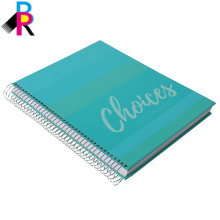 logo printed custom hardcover notebook with spiral binding